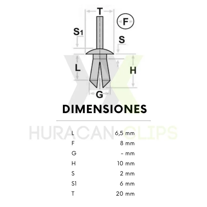 GRAPA PASARUEDAS HONDA (10 Uds.) - Imagen 2