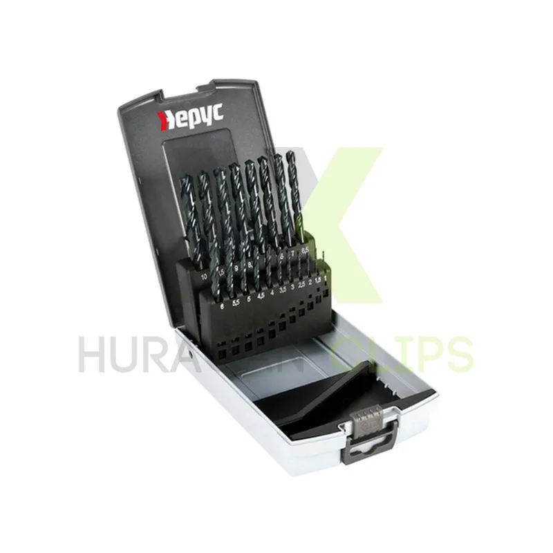 Estuche brocas acero rápido HSS
