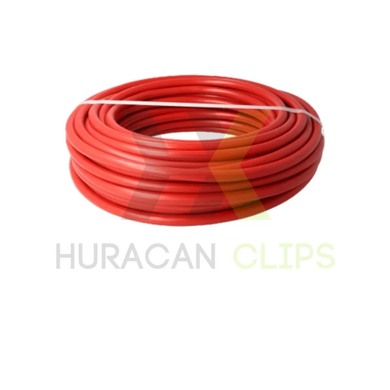 Cable de batería rojo extraflexible de cobre para polo positivo en instalaciones de 12V y 24V.